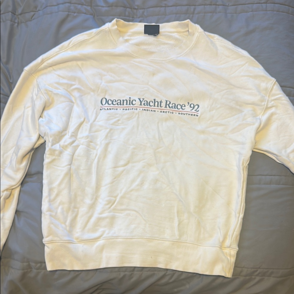 H&M Cream Crewneck Sweater